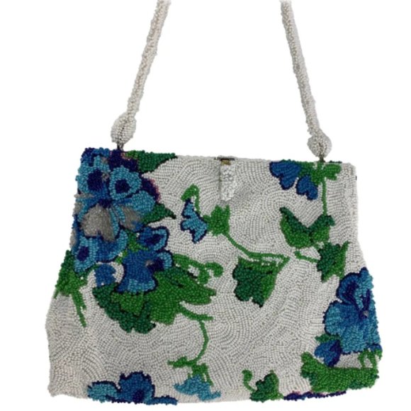 Koret Tresor vintage beaded bag with coin pouch on chain - Picture 8 of 8